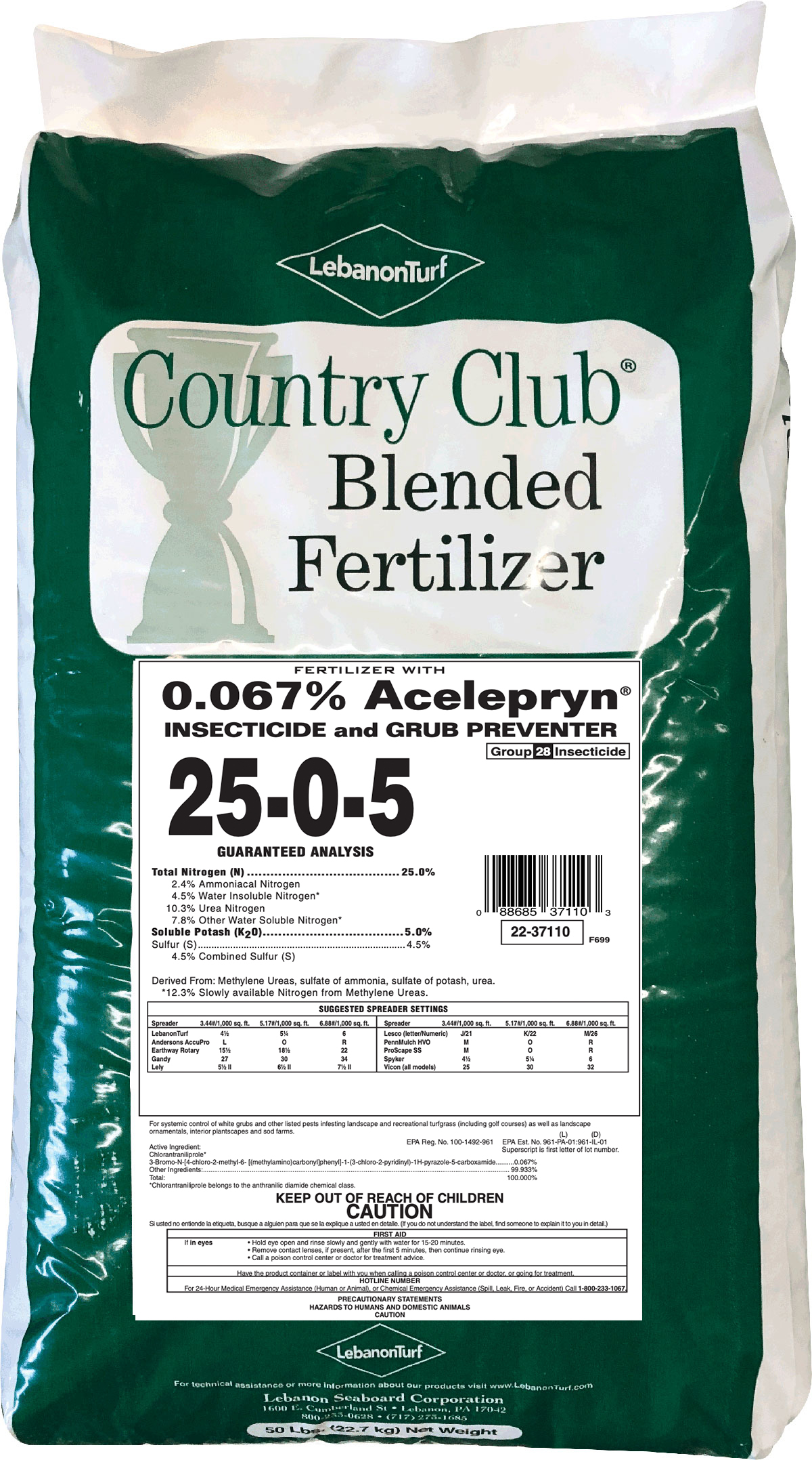 Country Club 25 0 5 51 MESA 100 EXPO 067 Acelepryn SGN 150 